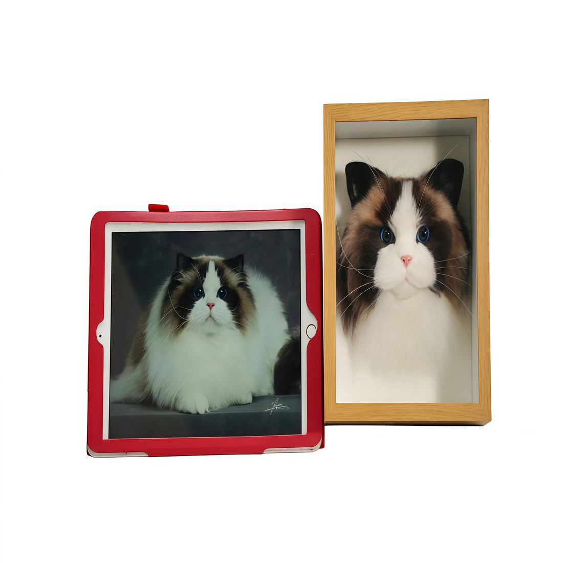 Custom 3D Wool Felt Cat Portrait – Head Only | LumoPaws