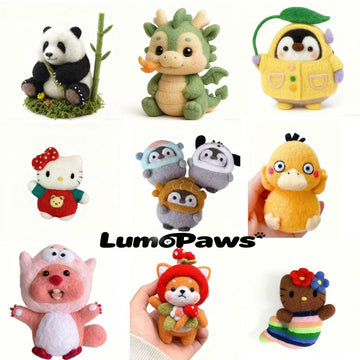 Handmade Wool-Felt Figurines & Plush Characters | LumoPaws